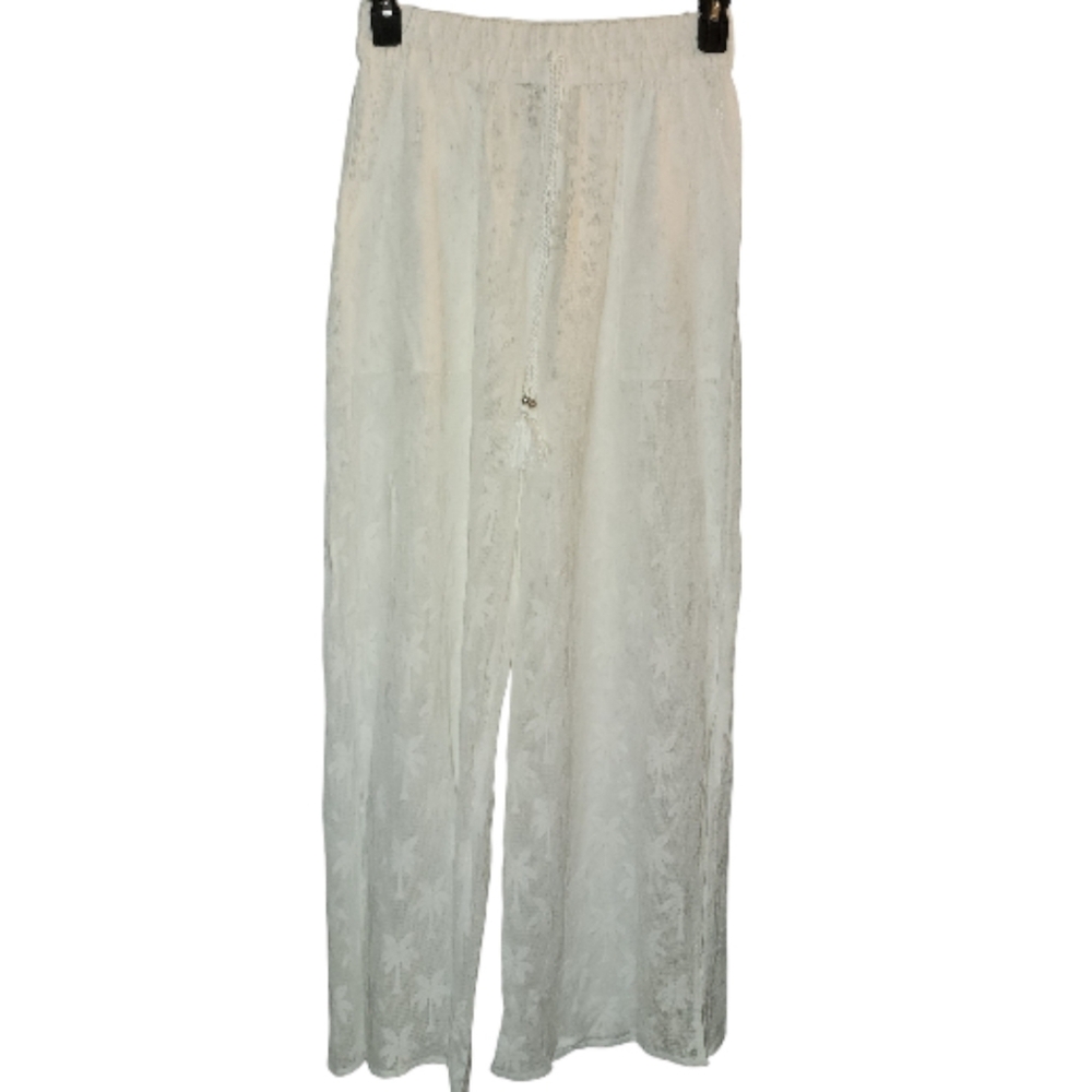 Tidal Wave White Beach Pants Large NWT